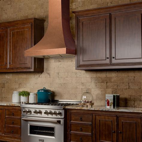 hammered metal range hoods